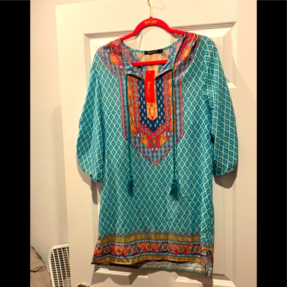 ⭐️2 for $15⭐️ NWT Urban Coco Boho Tunic Top M